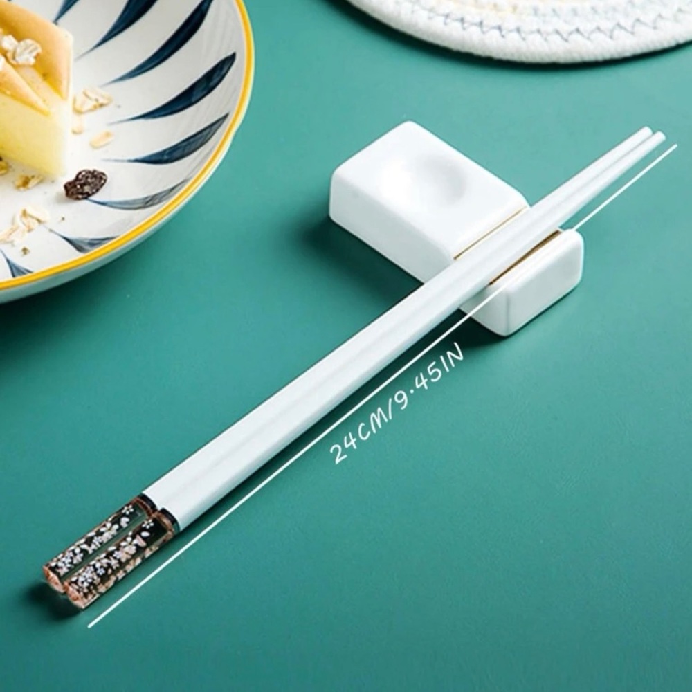 1 Pair Flower Print Chopstick - Picture 5 of 6